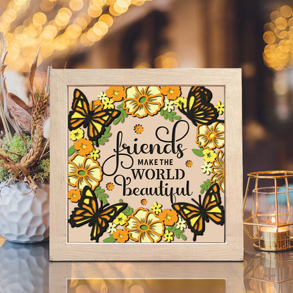 Friendship Quote 2 – 3D Shadow Box SVG File for Cricut & Silhouette