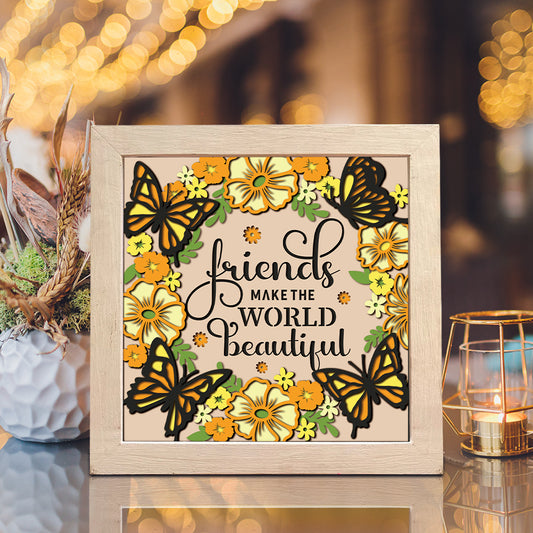 Friendship Quote 2 – 3D Shadow Box SVG File for Cricut & Silhouette