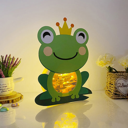 Cute Frog – 3D Box SVG File for Cricut & Silhouette