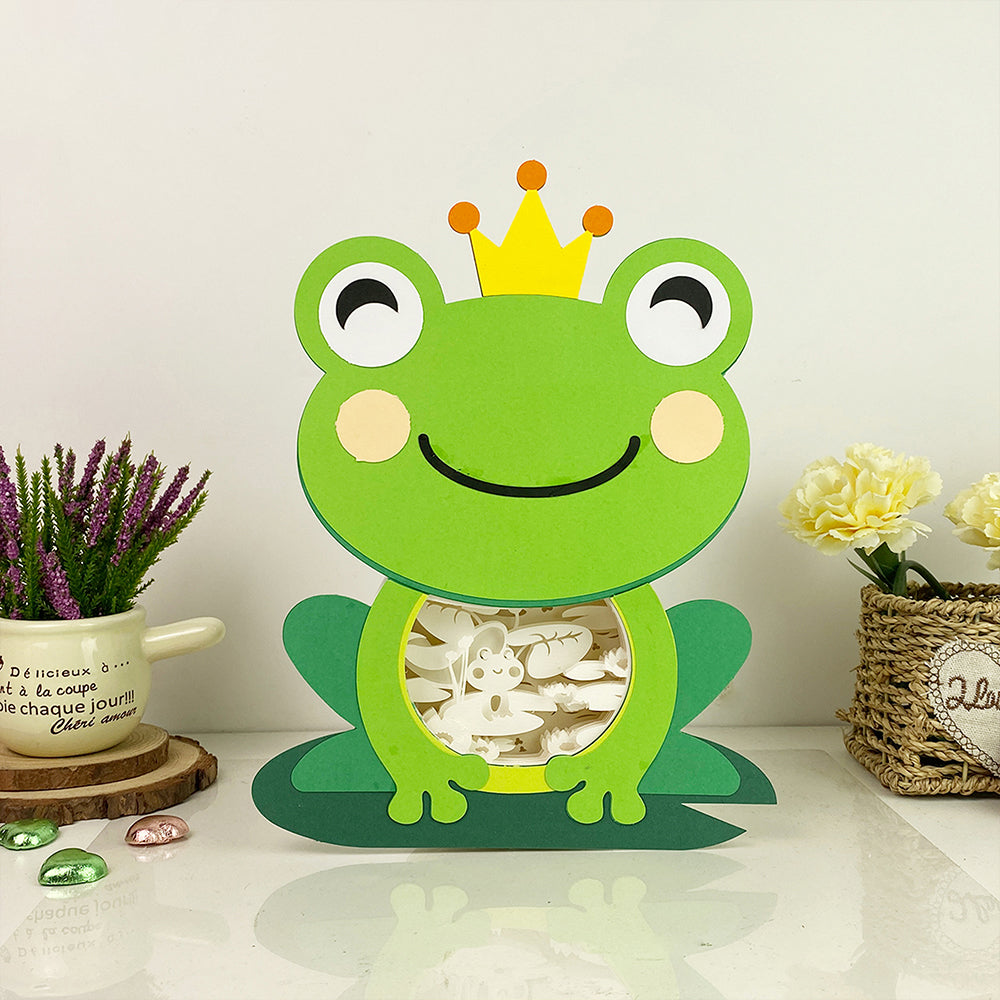Cute Frog – 3D Box SVG File for Cricut & Silhouette