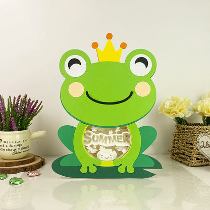 Summer Frog – 3D Box SVG File for Cricut & Silhouette