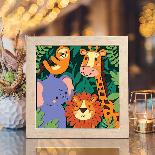 Funny Animal 1 – 3D Shadow Box SVG File for Cricut & Silhouette