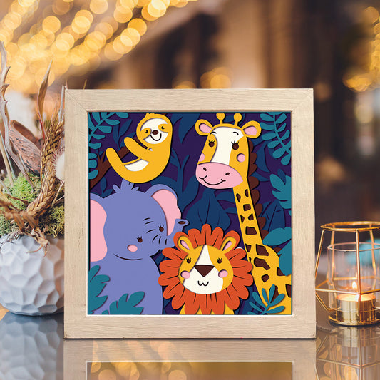 Funny Animal 1 – 3D Shadow Box SVG File for Cricut & Silhouette