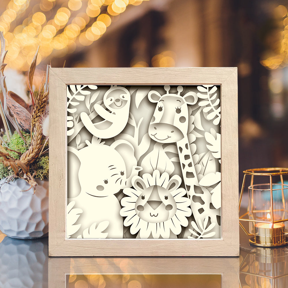 Funny Animal 1 – 3D Shadow Box SVG File for Cricut & Silhouette