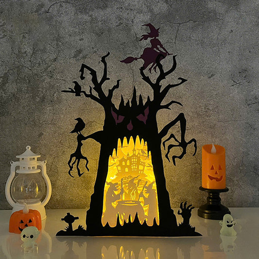 Witches – 3D Box SVG File for Cricut & Silhouette