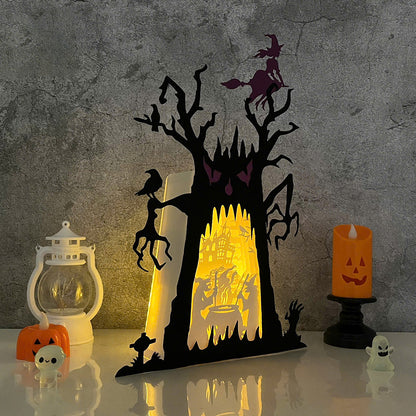 Witches – 3D Box SVG File for Cricut & Silhouette