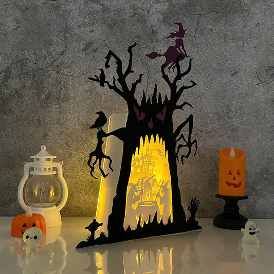 Witches – 3D Box SVG File for Cricut & Silhouette