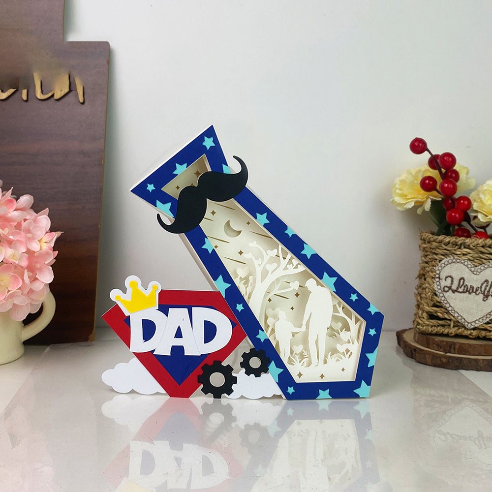 Love Dad – 3D Box SVG File for Cricut & Silhouette