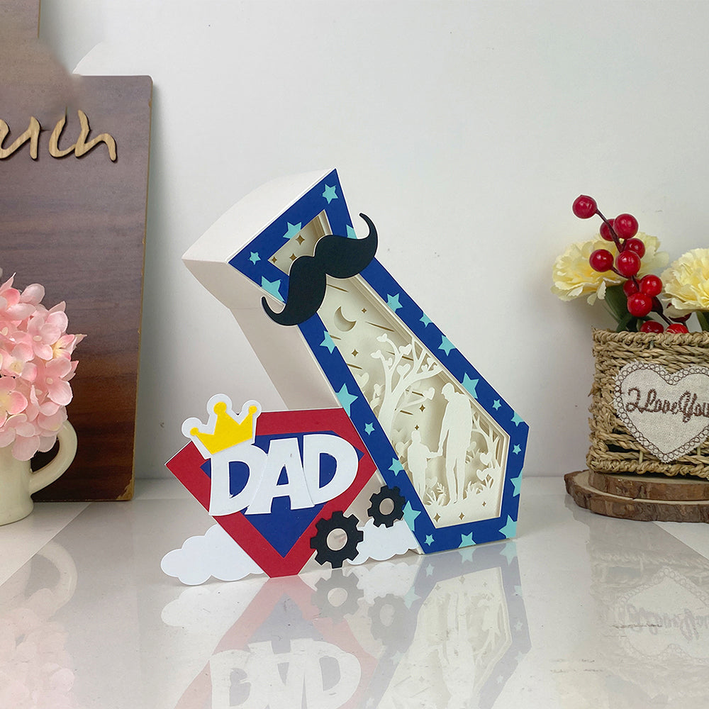 Love Dad – 3D Box SVG File for Cricut & Silhouette