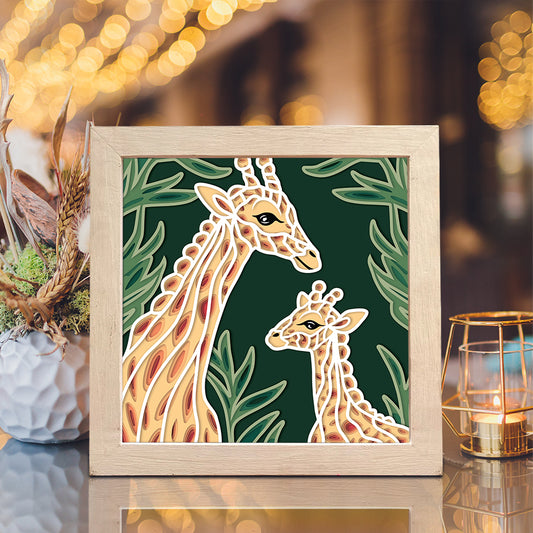 Giraffe 2 – 3D Shadow Box SVG File for Cricut & Silhouette
