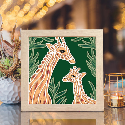 Giraffe 2 – 3D Shadow Box SVG File for Cricut & Silhouette
