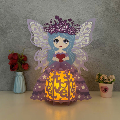 Girl Valentine 3 - 3D Valentine Paper Lantern File  - Cricut File  - VEKTOR KRAFT