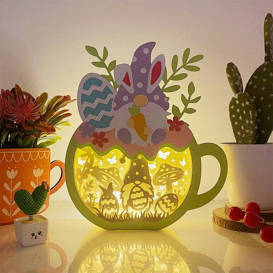 Gnome Easter – 3D Gnome Cup Box File - Cricut File - VEKTOR KRAFT