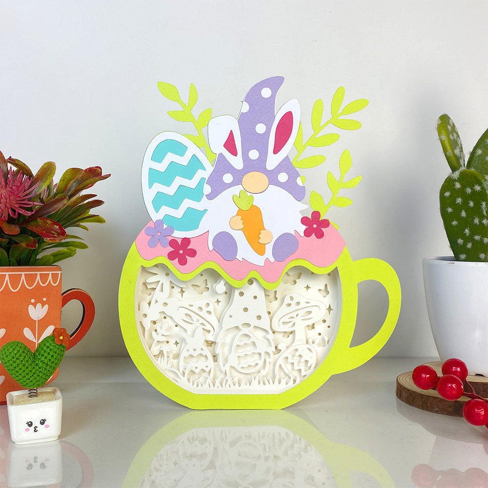 Gnome Easter – 3D Box SVG File for Cricut & Silhouette