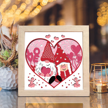 Gnome Love 4 – 3D Shadow Box SVG File for Cricut & Silhouette