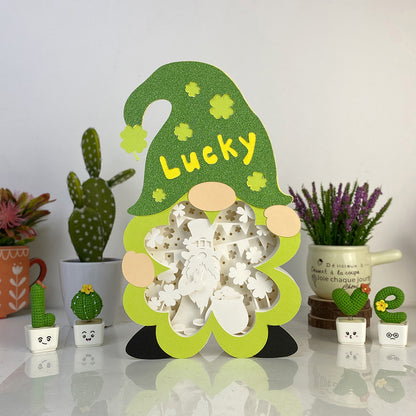 Gnome Lucky – 3D Box SVG File for Cricut & Silhouette