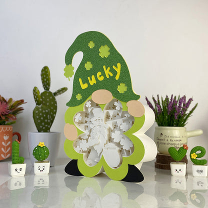 Gnome Lucky – 3D Box SVG File for Cricut & Silhouette