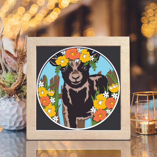 Goat – 3D Shadow Box SVG File for Cricut & Silhouette