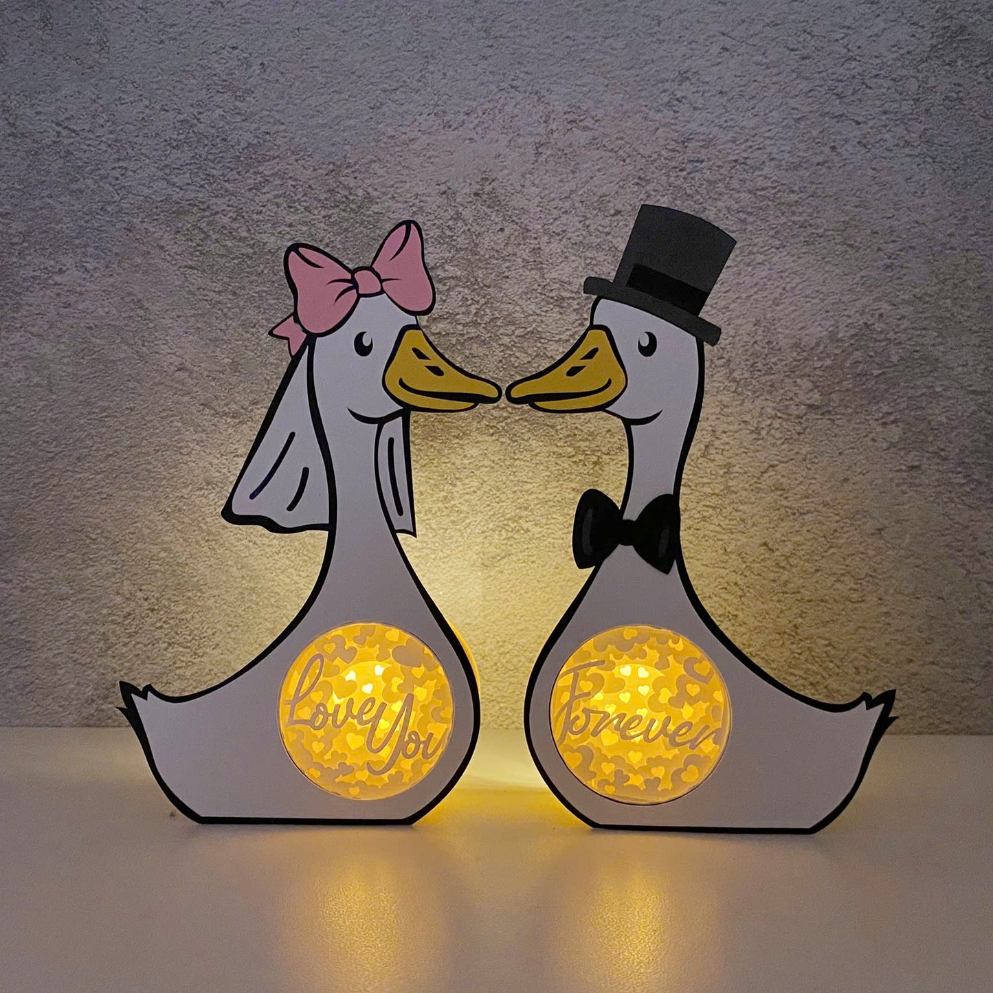 Goose Couple – 3D Box SVG File for Cricut & Silhouette