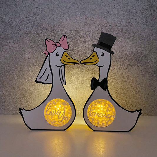 Goose Couple – 3D Goose Couple Box File - Cricut File - VEKTOR KRAFT