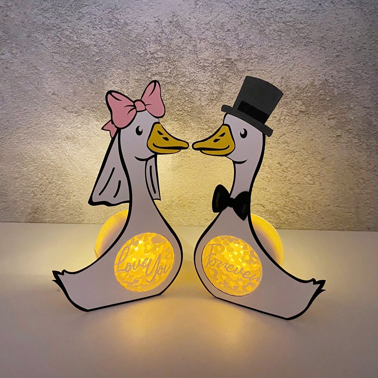 Goose Couple – 3D Box SVG File for Cricut & Silhouette