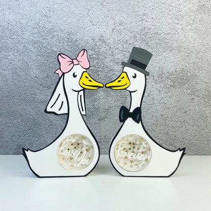 Goose Couple – 3D Box SVG File for Cricut & Silhouette