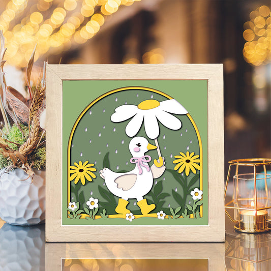 Goose Umbrella – 3D Shadow Box SVG File for Cricut & Silhouette