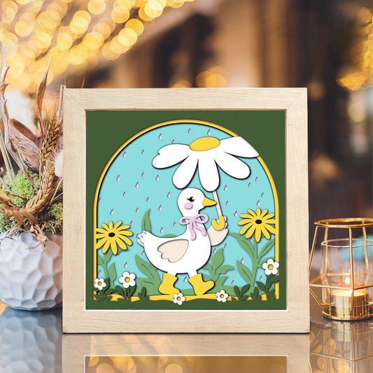 Goose Umbrella – 3D Shadow Box SVG File for Cricut & Silhouette