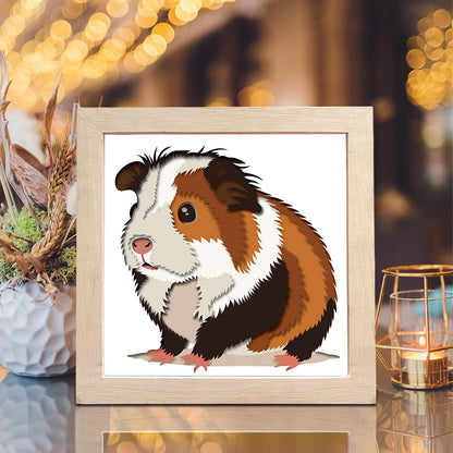 Guinea Pig – 3D Shadow Box SVG File for Cricut & Silhouette