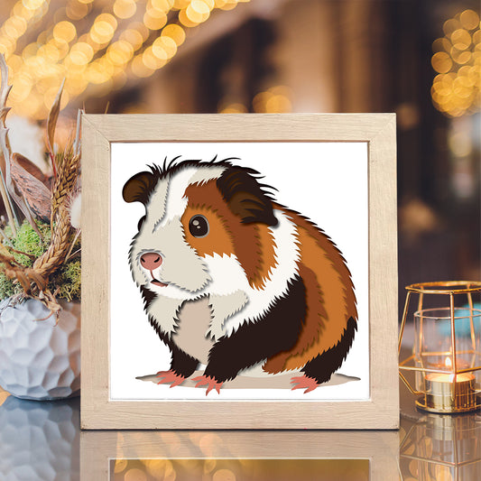 Guinea Pig – 3D Shadow Box SVG File for Cricut & Silhouette