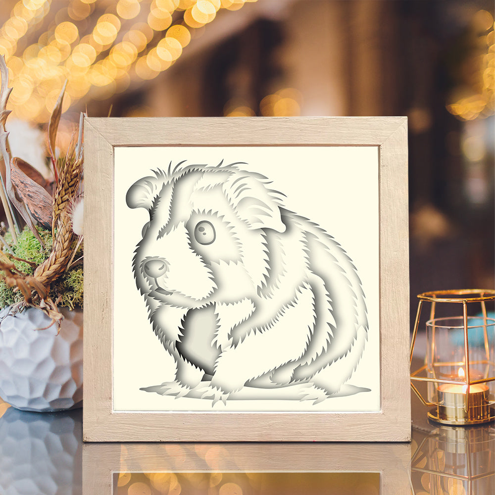Guinea Pig – 3D Shadow Box SVG File for Cricut & Silhouette