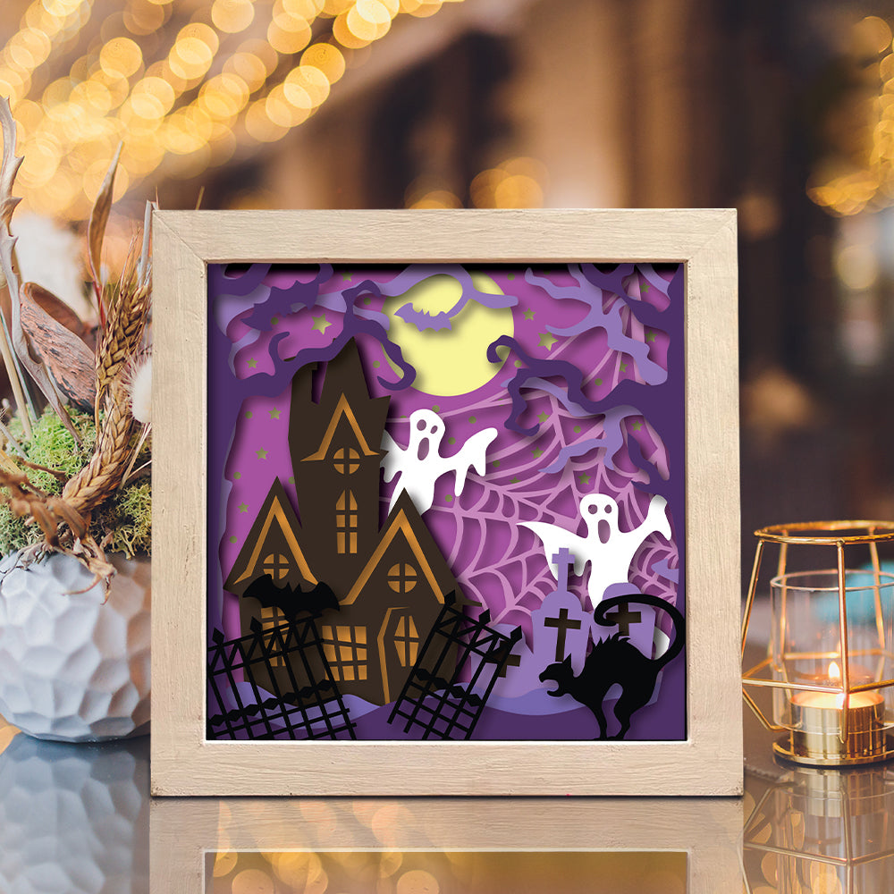 Halloween 28 – 3D Shadow Box SVG File for Cricut & Silhouette