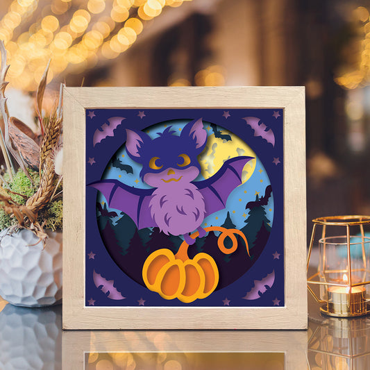 Halloween Bat – 3D Shadow Box SVG File for Cricut & Silhouette