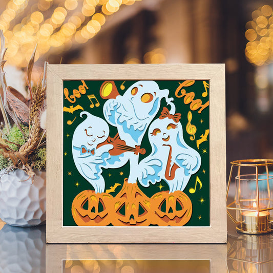 Halloween Ghost – 3D Shadow Box SVG File for Cricut & Silhouette