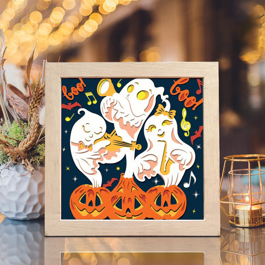 Halloween Ghost – 3D Shadow Box SVG File for Cricut & Silhouette