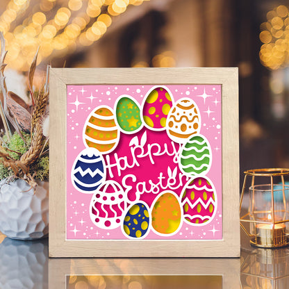 Happy Easter 4 – 3D Shadow Box SVG File for Cricut & Silhouette