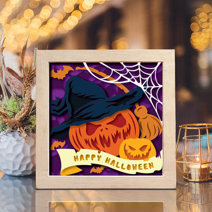 Happy Halloween 3 – 3D Shadow Box SVG File for Cricut & Silhouette