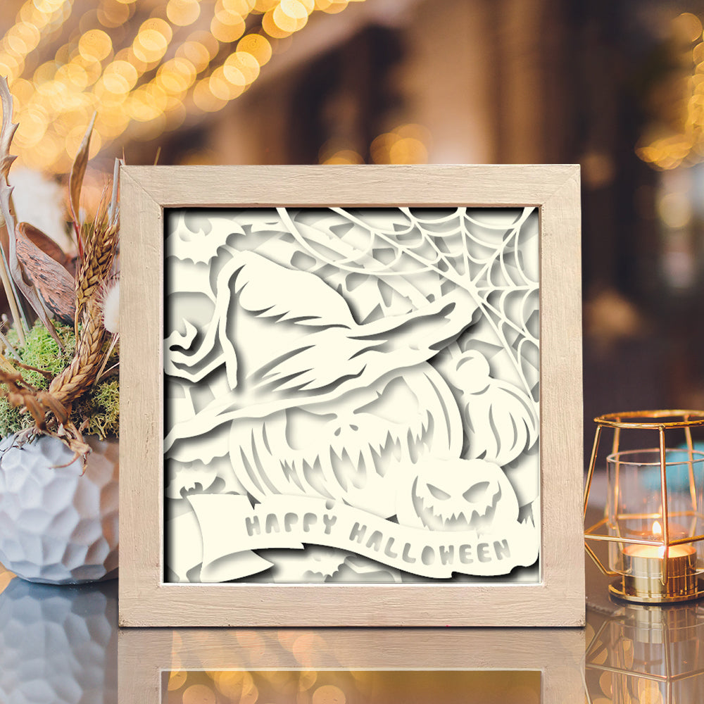 Happy Halloween 3 – 3D Shadow Box SVG File for Cricut & Silhouette
