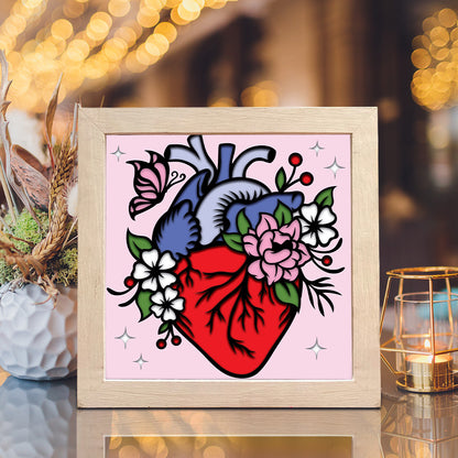 Heart 2 – 3D Shadow Box SVG File for Cricut & Silhouette