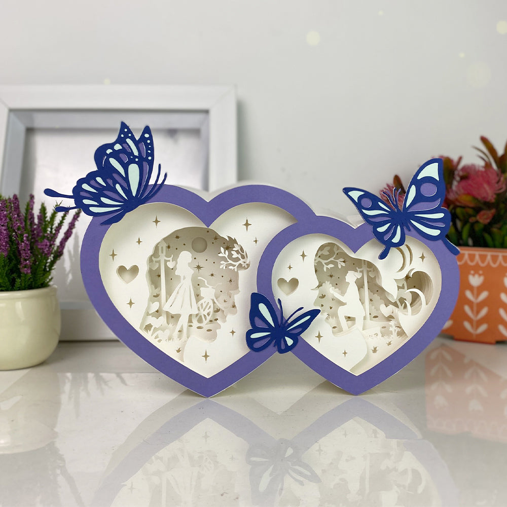 Love 2 – 3D Box SVG File for Cricut & Silhouette