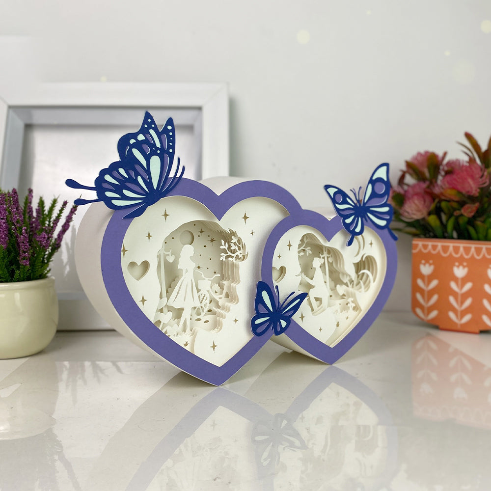 Love 2 – 3D Box SVG File for Cricut & Silhouette
