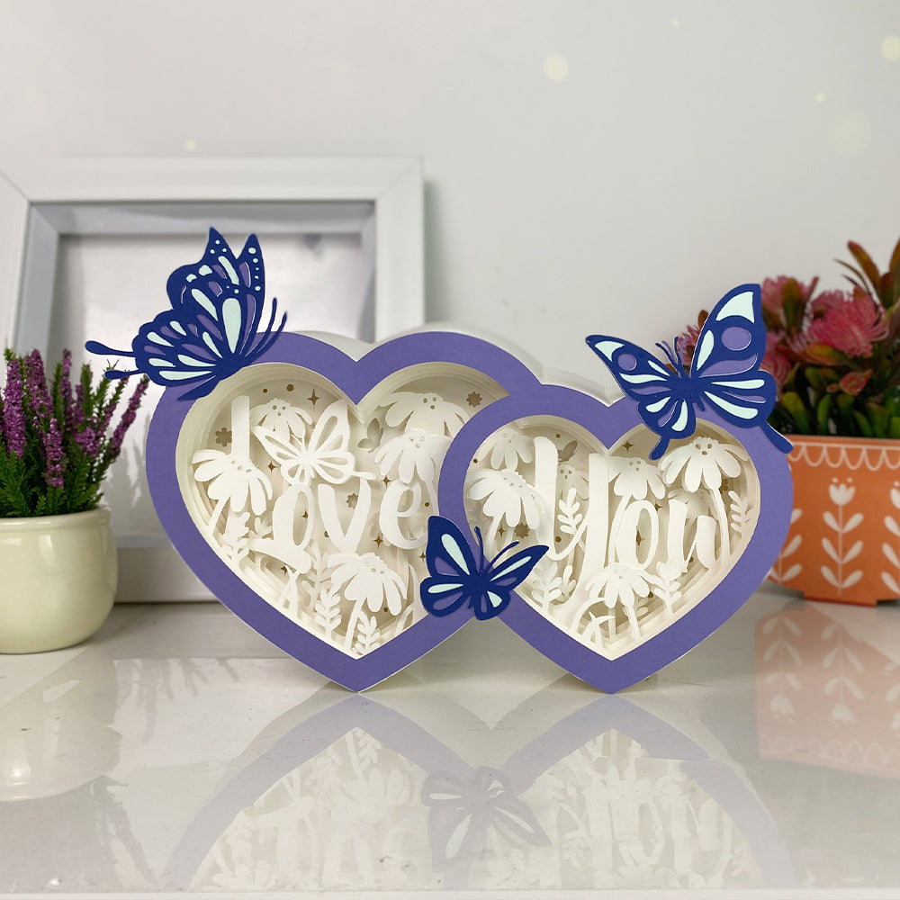 Love You – 3D Box SVG File for Cricut & Silhouette