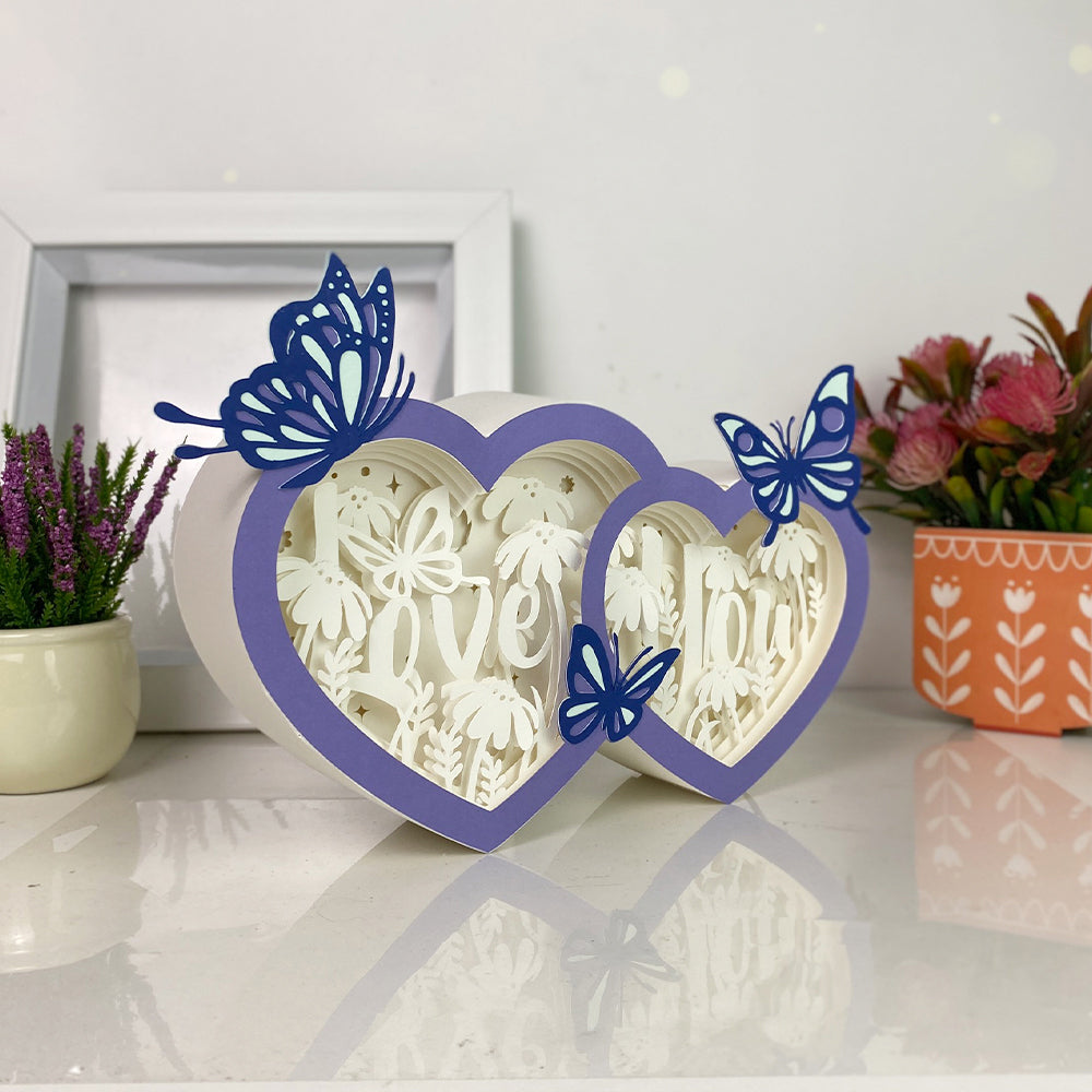 Love You – 3D Box SVG File for Cricut & Silhouette