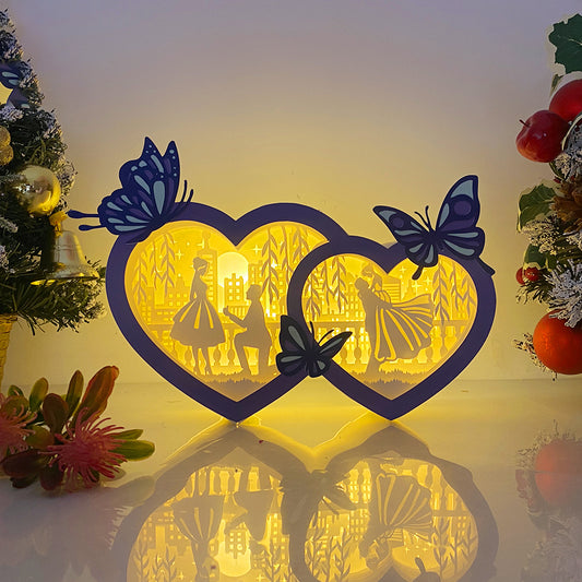 Love – 3D Heart Couple Box File - Cricut File - VEKTOR KRAFT