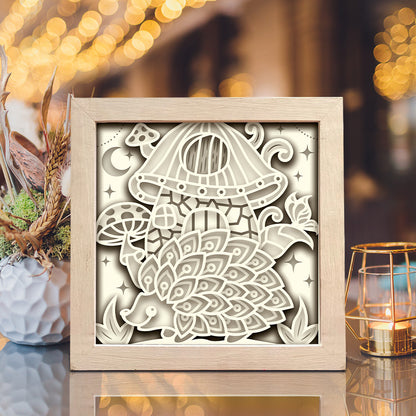Hedgehog – 3D Shadow Box SVG File for Cricut & Silhouette