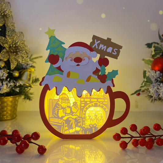 Santa – 3D Box SVG File for Cricut & Silhouette