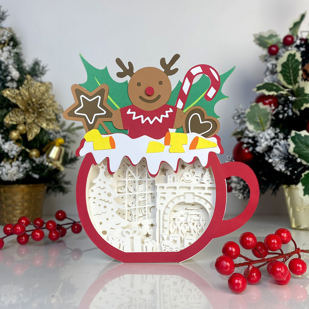 Christmas Fire – 3D Box SVG File for Cricut & Silhouette