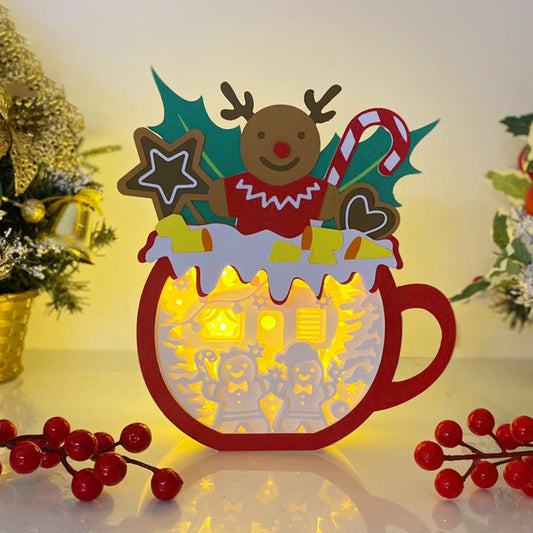 Christmas Gingerbread – 3D Box SVG File for Cricut & Silhouette