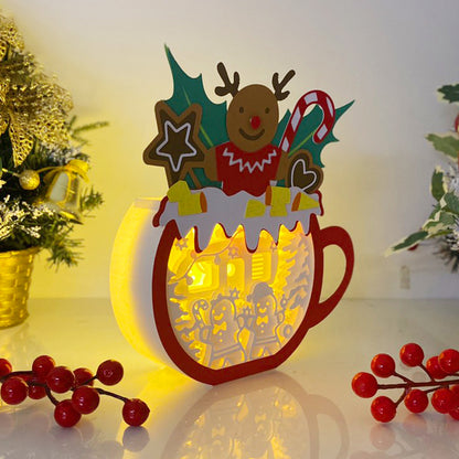 Christmas Gingerbread – 3D Box SVG File for Cricut & Silhouette