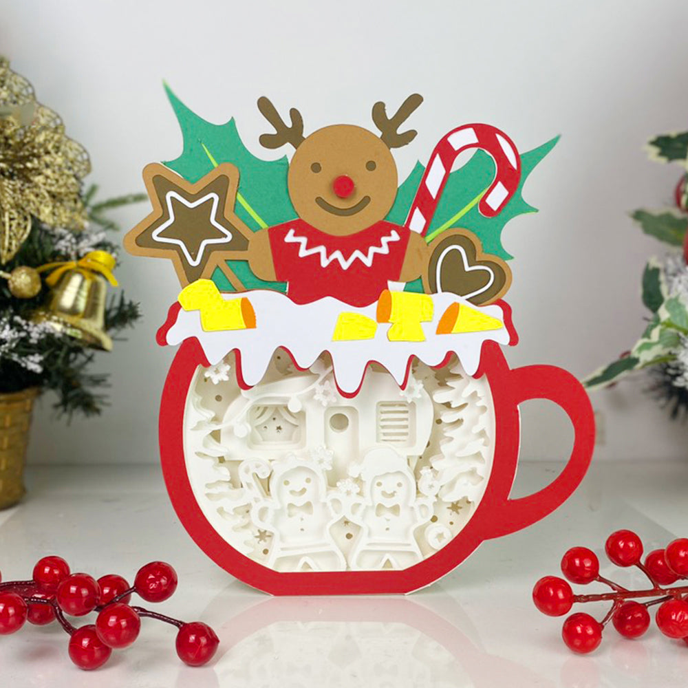 Christmas Gingerbread – 3D Box SVG File for Cricut & Silhouette